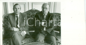 Fotografia d epoca originale 1985 ALSACE FRANCE Politici Daniel HOEFFEL Henri GOETSCHY Fotografia 1