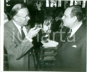 Fotografia d epoca originale 1986 FRANCE Politico Raymond BARRE visita l ALSAZIA Fotografia 1
