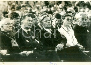 Fotografia d epoca originale 1985 ca GERMANIA Politico Helmut SCHMIDT a una cerimonia ufficiale Fotografia 1