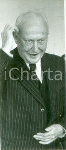 Fotografia d epoca originale 1982 PARIS FRANCE Politico Pierre PFLIMLIN a un incontro di partito Fotografia 1