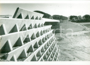 Fotografia d epoca originale 1991 COLMAR FRANCE Lavori massicciate all autostrada A 35 Fotografia 1