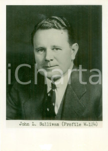 Fotografia d epoca originale 1950 ca WASHINGTON USA Politico John L. SULLIVAN Fotografia RISTAMPA 1