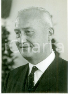 Fotografia d epoca originale 1985 ca STRASBOURG FRANCE Presidente Pierre PFLIMLIN Fotografia 1