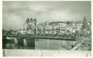 Cartolina originale da collezione 1953 ALCACER DO SAL PORTOGALLO Ponte dos veiculos Cartolina postale FP VG 1