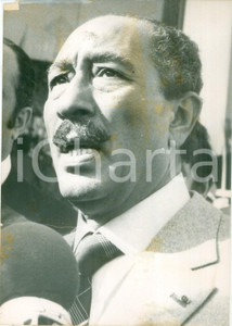 Fotografia d epoca originale 1965 ca EGITTO Anouar ELSADATE politico e militare all ELISEO Fotografia 1