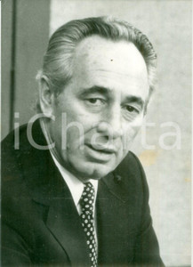 Fotografia d epoca originale 1981 PARIS Shimon PERES leader israeliano candidato alle elezioni Fotografia 1