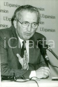 Fotografia d epoca originale 1986 PARIS Edmond MAIRE Segretario CFDT al Forum de l Expansion Fotografia 1