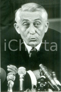 Fotografia d epoca originale 1988 PARIS Ministro Bernard PONS in conferenza stampa Fotografia 1