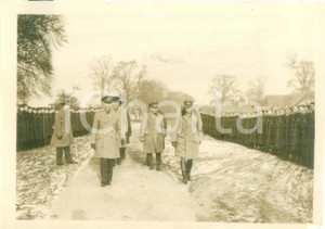 Fotografia d epoca originale 1936 ? INGHILTERRA Re Giorgio VI visita le truppe Foto GRAVEMENTE DANNEGGIATA 1