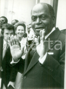 Fotografia d epoca originale 1980 ca PARIS FÃ©lix HOUPHOUETBOIGNY incontra i giornalisti Fotografia 1