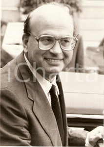 Fotografia d epoca originale 1984 PARIS Bettino CRAXI visita ufficiale a Francois MITTERRAND Ritratto Foto 1