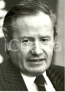 Fotografia d epoca originale 1985 LUXEMBOURG Gaston Egmond THORN candidat prÃ©sident CLT compagnie television 1