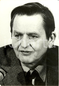 Fotografia d epoca originale 1986 STOCCOLMA Olof PALME Primo Ministro SVEDESE assassinato Fotografia AGIP 1