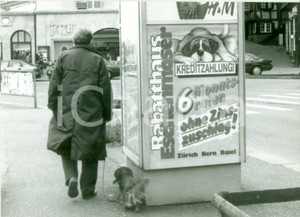 Fotografia d epoca originale 1992 BASILEA SVIZZERA PubblicitÃ  per RABATTHAUS ESCHENMOSER Foto cm 21 x 15 1