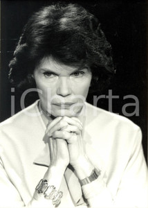 Fotografia d epoca originale 1990 ca FRANCIA Danielle GOUZE moglie FranÃ§ois MITTERRAND Ritratto Fotografia 1
