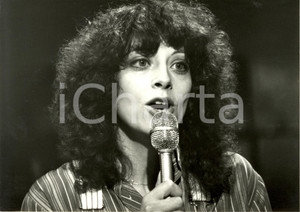 Fotografia d epoca originale 1978 SVIZZERA Nicole RIEU Cantante trasmissione MOSAIQUE SUISSE ROMANDE Foto 1