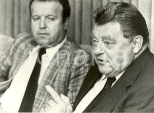 Fotografia d epoca originale 1986 DEUTSCHLAND Franz Joseph STRAUSS e Gerold TANDLER CDUCSU Photograph 1