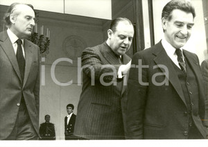 Fotografia d epoca originale 1980 PARIS F ELYSEE Raymond BARRE JeanFranÃ§ois DENIAU Christian BEULLAC Photo 1