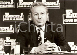 Fotografia d epoca originale 1986 PARIS Club de la presse EUROPE 1 Paul LAURENT Conferenza stampa Fotografia 1