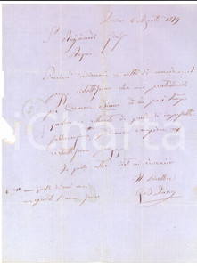 Documento originale, autentico 1879 TORINO Manifatture nastri seta  Prezzi ristrettissimi da Giuseppe REYMANDI 1