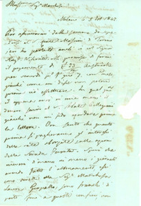 Documento originale, autentico 1842 MILANO Azioni Strada Ferrata e abbonamento giornali per Laura PERTUSATI 1