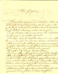 Documento originale, autentico 1846 GENOVA Vittorio BISAGNO su peso del pesce a Caterina NEGROTTO CAMBIASO 1