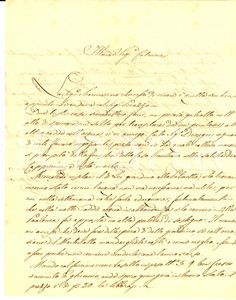 Documento originale, autentico 1846 GENOVA Vittorio BISAGNO cura parco marchesa Caterina NEGROTTO CAMBIASO 1
