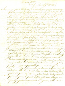 Documento originale, autentico 1812 GENOVA Antonio MORO su nuova organizzazione DOGANA Lettera 1