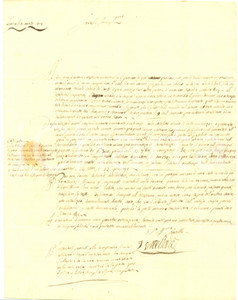 Documento originale, autentico 1804 CHERASCO CN Luigi VERCELLONE teme di soccombere a indiscreta usura 1
