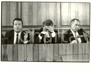 Fotografia d epoca originale 1987 GERMANIA Gerold TANDLER Helmut HAUSSMAN e Heiner GEISSLER Fotografia 1