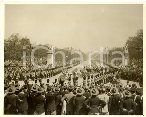 Fotografia d epoca originale 1935 LONDON UK Royal procession for King George V s SILVER JUBILEE Photograph 1