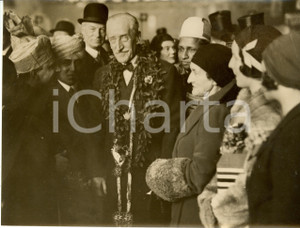 Fotografia d epoca originale 1930 ca LONDON UK Lord WILLINGTON in partenza per le INDIE Fotografia 1