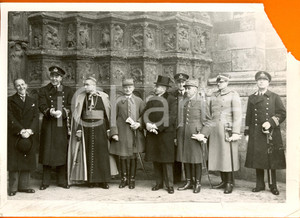 Fotografia d epoca originale 1935 ca FRANCIA Cardinale Jean VILLENEUVE e Generale FranÃ§ois DARLAN Fotografia 1