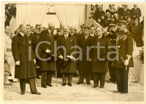 Fotografia d epoca originale 1937 PARIS F Gustavo V di SVEZIA e Albert LEBRUN al Grand Palais Fotografia 1
