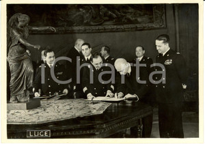 Fotografia d epoca originale 1938 ROMA Lord Eric DRUMMOND PERTH Ambasciatore firma accordi italoinglesi Foto 1