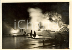 1938 PARIS Jeu de lumiéres sur la SEINE à la pointe du VERT GALANT Photographie