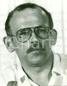 Fotografia d epoca originale 1980 ca GERMANIA Ritratto GÃ¼nter WALLRAFF scrittore tedesco Fotografia 1