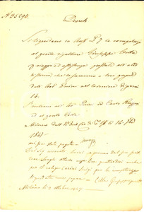 Documento originale, autentico 1847 MILANO Competenze di Giuseppe CELLA perito rigattiere Manoscritto 1