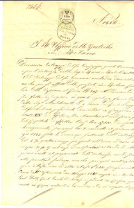 Documento originale, autentico 1855 CUGGIONO MI Beni rurali di Carlo RUGGERI albergatore Manoscritto 1