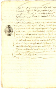 Documento originale, autentico 1810 MILANO Prestito di Maria MALCHINETTI alla sorella Carolina PIZZIGONI 1