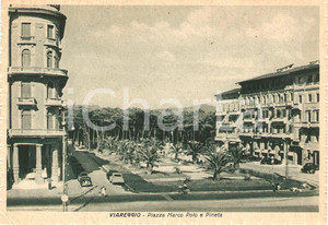 Cartolina originale da collezione 1947 VIAREGGIO LU Piazza Marco Polo e PINETA Cartolina FG VG 1