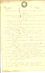 Documento originale, autentico 1853 MILANO Petizione capomastro Giuseppe NEGRI nell esproprio Carlo RUGGERI 1