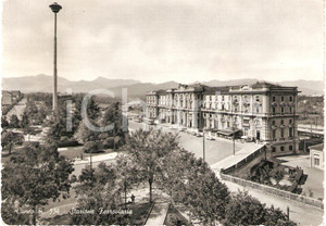 Cartolina originale da collezione 1950 ca CUNEO Stazione ferroviaria ANIMATA Panorama Cartolina FG NV 1