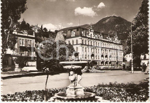 Cartolina originale da collezione 1951 MERANO BZ Centro storico con ALBERGO ESPLANADE Cartolina FG VG 1
