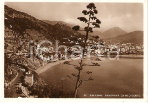 Cartolina originale da collezione 1955 circa SALERNO Panorama da occidente Cartolina FG VG 1