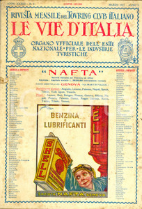 Giornale, rivista storica 1927 LE VIE D ITALIA TCI Galleria Giorgio FRANCHETTI a Cà d Oro Anno XXXIII n°3 1