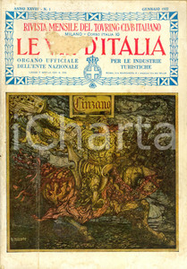 Giornale, rivista storica 1922 LE VIE D ITALIA TCI Attraverso la Zona Sacra Anno XXVIII nÂ°1 DANNEGGIATA 1