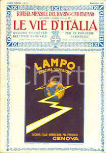 Giornale, rivista storica 1922 LE VIE D ITALIA TCI Val d AYAS regno dei CHALLANT Anno XXVIII nÂ°5 LAMPO 1