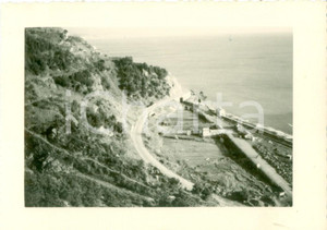 Fotografia d epoca originale 1959 GENOVA Cantiere di costruzione autostrada per SAVONA Foto cm 12 x 9 1