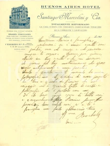 Materiale pubblicitario d’epoca 1930 ca BUENOS AIRES ARGENTINA Santiago MARCOLINI y C.ia Casa de confianza 1